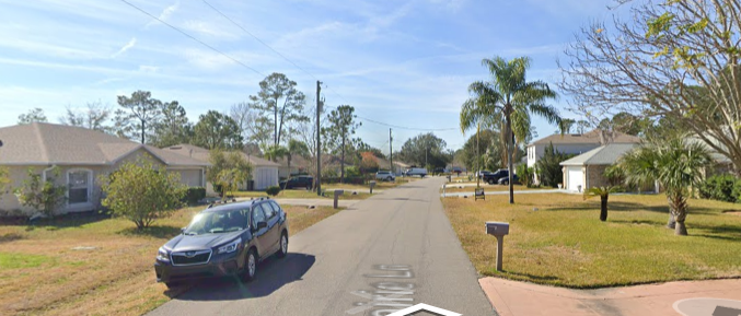 Green Circle, American Village, Palm Coast P-Section. Google Street View imagery predating construction.